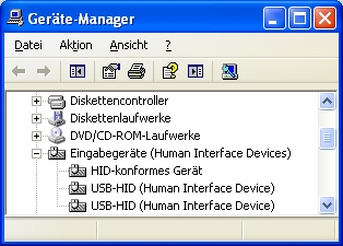 Windows device manager screenshot